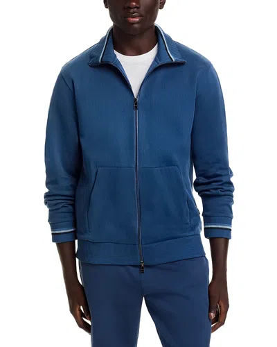 Hugo Boss C Siza Track Jacket In Medium Blue