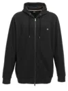 Hugo Boss Logo-detail Zip-up Hoodie In Black