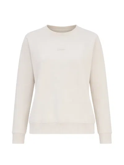 Hugo Boss C_ever Embroidered Sweater In Neutral