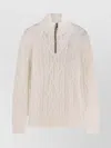Hugo Boss Harpreno Virgin Wool And Cashmere Sweater In White