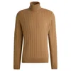 Hugo Boss Boss Wool And Cashmere Sweater In Beige