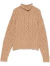 Hugo Boss Pullover Mit Zopfmuster In Nude