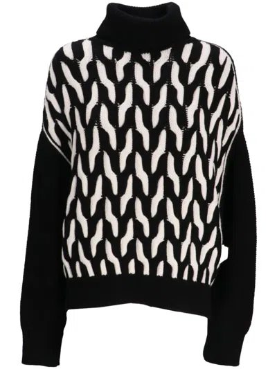 HUGO BOSS CABLE-KNIT WOOL SWEATER