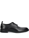 Hugo Boss Calev Lace-up Leather Shoes In Black