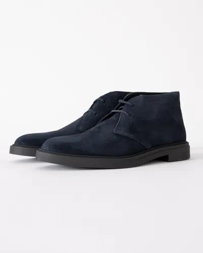 Hugo Boss Calev Mens Suede Desert Boots In Blue