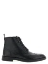 Hugo Boss 'calev_halb' Combat Boots In Black