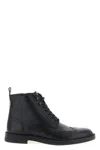 Hugo Boss Boss Larry Halb Brogue Boot In Black