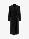Hugo Boss Callafy Cashmere Long Coat In Black