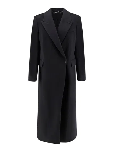 Hugo Boss Callafy Long Coat In Cashmere In Black