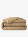 Hugo Boss Boss Camel Sense Cotton-blend Jersey Duvet Cover In Camel
