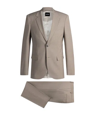 Hugo Boss Camel Suit In Nude