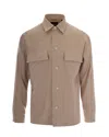 Hugo Boss Natural Regular Solid Shirt In Neutral