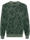 Hugo Boss Boss Man Sweatshirt Dark Green Size M Cotton In Green