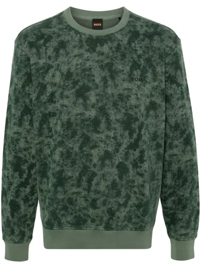 HUGO BOSS CAMOUFLAGE-PATTERN SWEATSHIRT