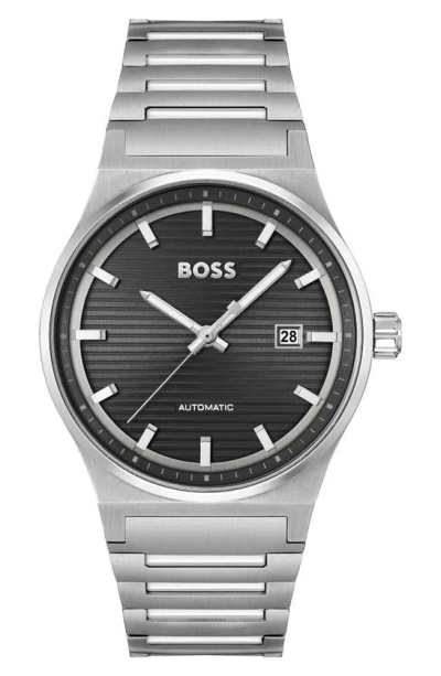 HUGO BOSS CANDOR AUTOMATIC BRACELET WATCH, 41MM