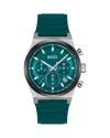 Hugo Boss Candor Chronograph, 41mm In Green