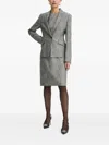 Hugo Boss Cap-sleeve Midi Dress In Gray