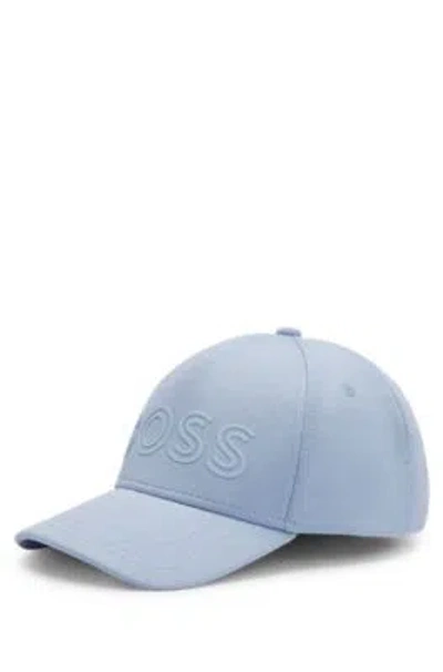 Hugo Boss Cap With Logo Detail And Adjustable Strap In Light Blue