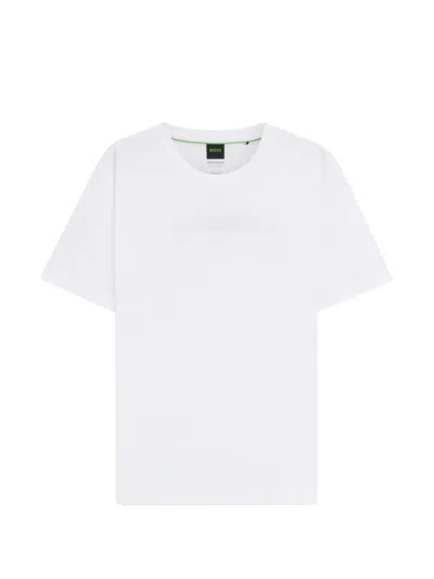 Hugo Boss T-shirt Mit Auto-print In White