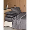 Hugo Boss Carbon Lattice Single Cotton Fitted Sheet In Gray