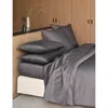 Hugo Boss Carbon Lattice Single Cotton Fitted Sheet In Black