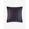 Hugo Boss Carbon Lattice Square Cotton Pillowcase In Black