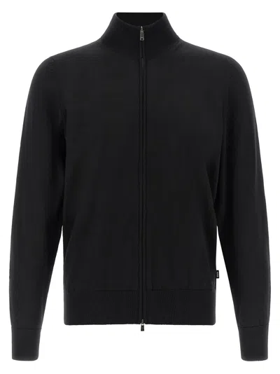 Hugo Boss Cardigan In Black