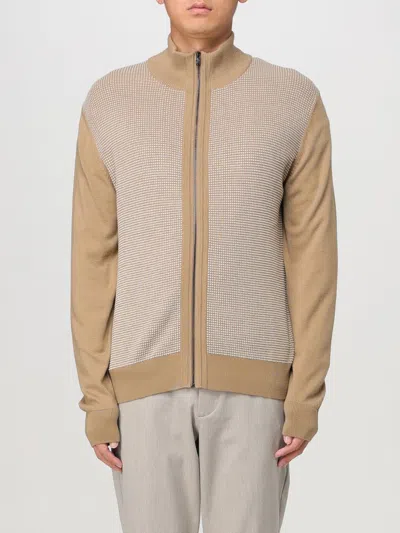Hugo Boss Cardigan Boss Men Color Beige In Beige