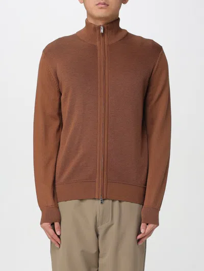 HUGO BOSS 针织开衫 BOSS 男士 颜色 棕色,H38291032