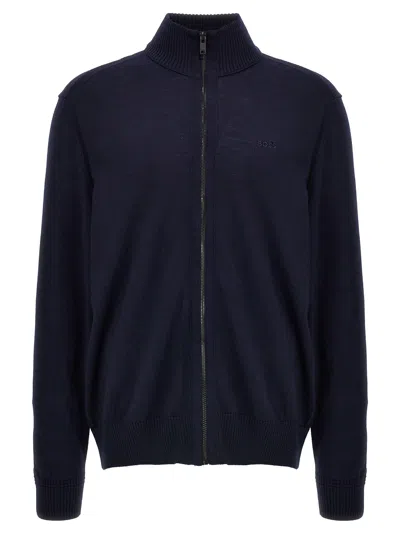 Hugo Boss Cardigan In Blue