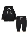 Hugo Boss Cardigan Set With Pants In Black