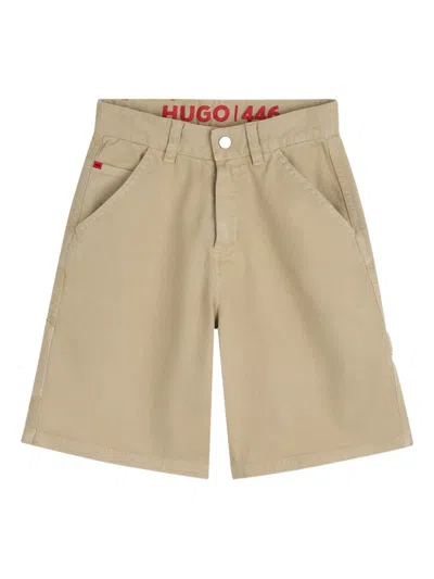 Hugo Boss Kids' Cargo-pocket Shorts In Neutral