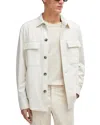 Hugo Boss Carper Relaxed Fit Overshirt In Open White