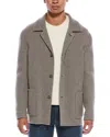 Hugo Boss Carper Wool-blend Coat In Gray