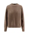 Hugo Boss Cashmere Sweater In Brown