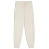 Hugo Boss Cashmere Tracksuit Bottoms With Cuffed Hems In White