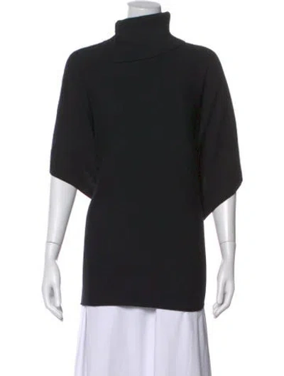 Pre-owned Hugo Boss Cashmere Turtleneck Sweater In Black