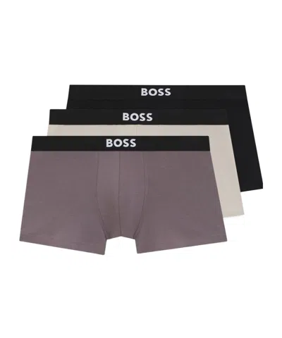 Hugo Boss Casual Boxer Briefs In Gray