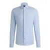 Hugo Boss Boss Hank Slim Fit Stripe Dress Shirt In Blue