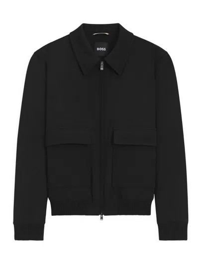Hugo Boss Casual Jacket In Black
