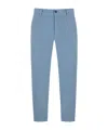 Hugo Boss Slim-fit Chinos In Stretch-cotton Gabardine In Blue