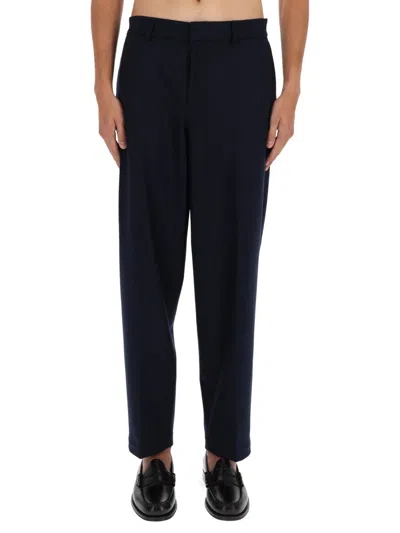 Hugo Boss Casual Pants With Belt Loops In Black