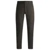 Hugo Boss Casual Regular-fit Trousers In Anti-wrinkle Twill In Beige