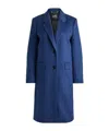 Hugo Boss Slim-fit Business Coat In Virgin Wool And Cashmere In Blue
