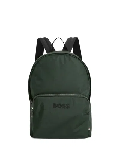 HUGO BOSS CATCH LOGO-PATCH BACKPACK