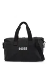 Hugo Boss Black Contrast Logo Signature Duffle Bag In Black