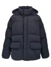 Hugo Boss Water-repellent Puffer Jacket With Double B Monogram In Blue