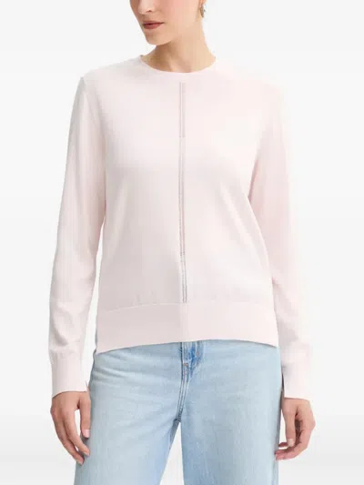 Hugo Boss Central-detail Sweater In Pink