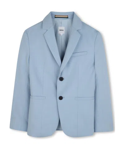 Hugo Boss Kids' Ceremony Blazer In Blue
