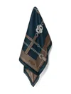 Hugo Boss Chain Strap Print Scarf In Green